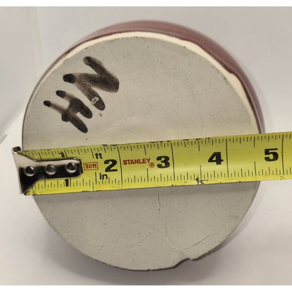 Beautiful Studio Art Pottery Bud Vase with Ox Blood Glaze - Picture 16 of 16